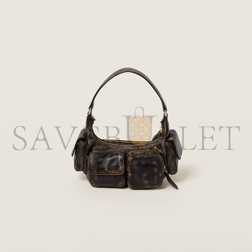 MIU MIU NAPPA LEATHER POCKET BAG 5BC146 (21*12*6cm) MIU MIU NAPPA LEATHER POCKET BAG 5BC146 (21*12*6cm)